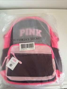 Victoria's Secret PINK Hot Pink, Light Pink & Black Backpack